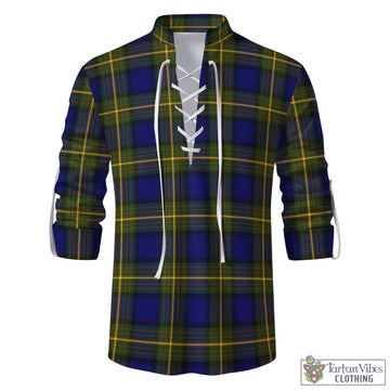Moore Tartan Men's Scottish Traditional Jacobite Ghillie Kilt Shirt