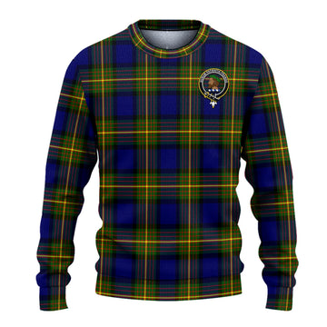 Moore Tartan Knitted Sweater with Family Crest