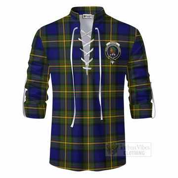 Moore Tartan Ghillie Kilt Shirt with Family Crest DNA In Me Style