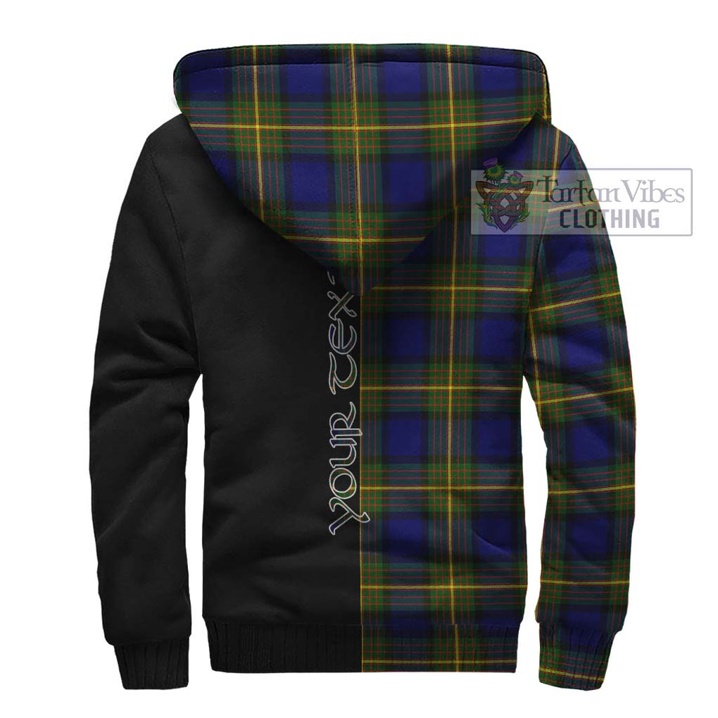 Moore Tartan Sherpa Hoodie with Family Crest and Half Of Me Style - Tartanvibesclothing Shop