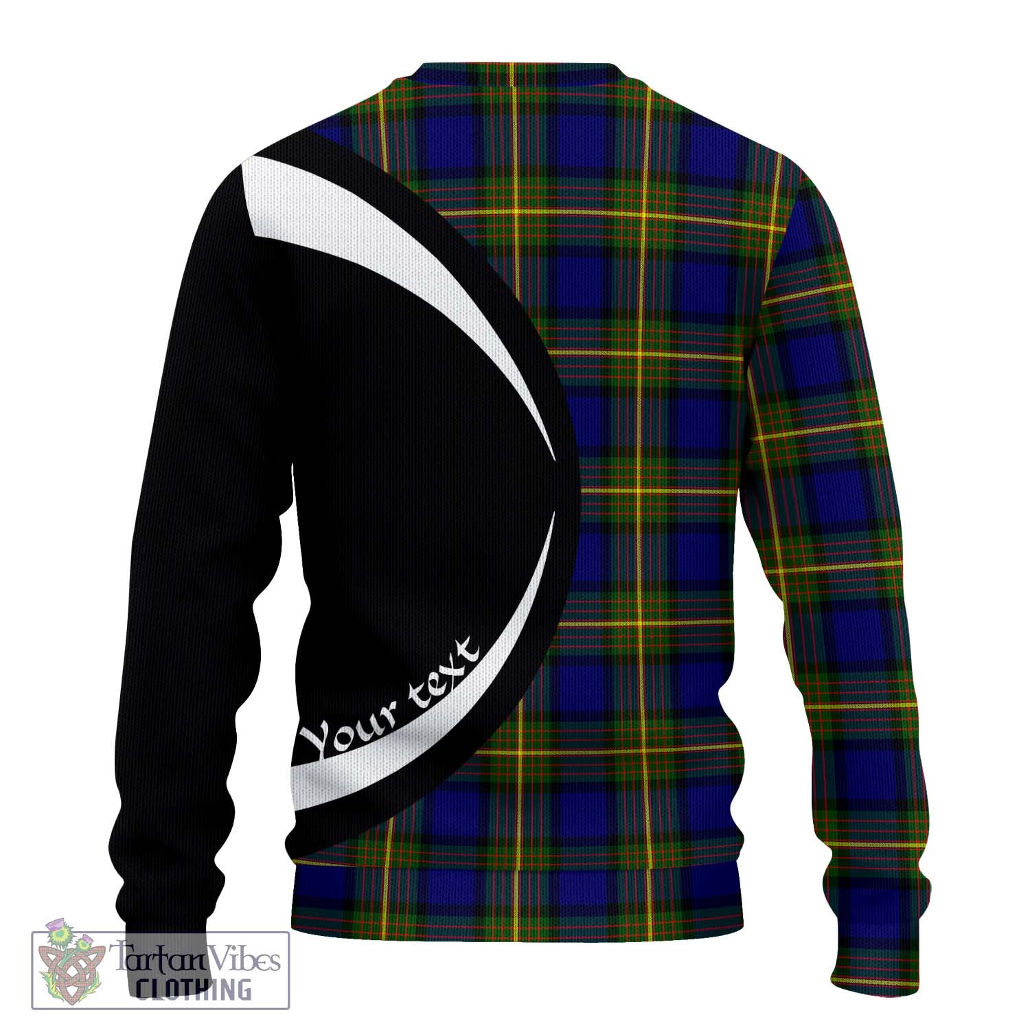 Moore Tartan Knitted Sweater with Family Crest Circle Style - Tartan Vibes Clothing