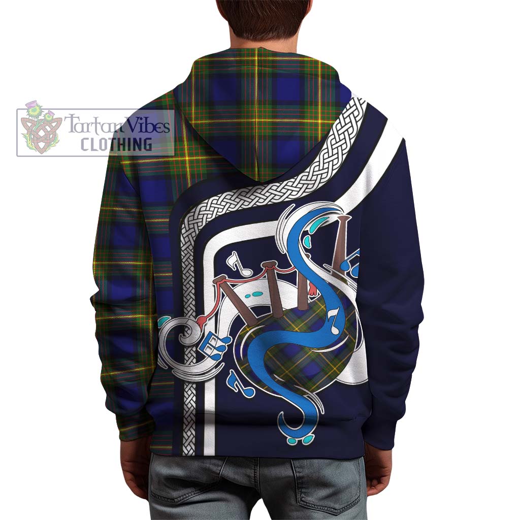 Tartan Vibes Clothing Moore Tartan Hoodie with Epic Bagpipe Style