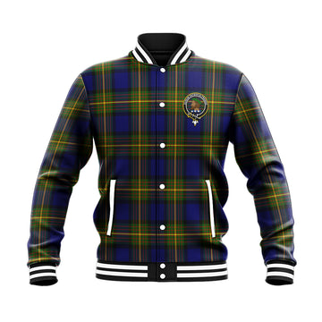 Moore Tartan Baseball Jacket with Family Crest