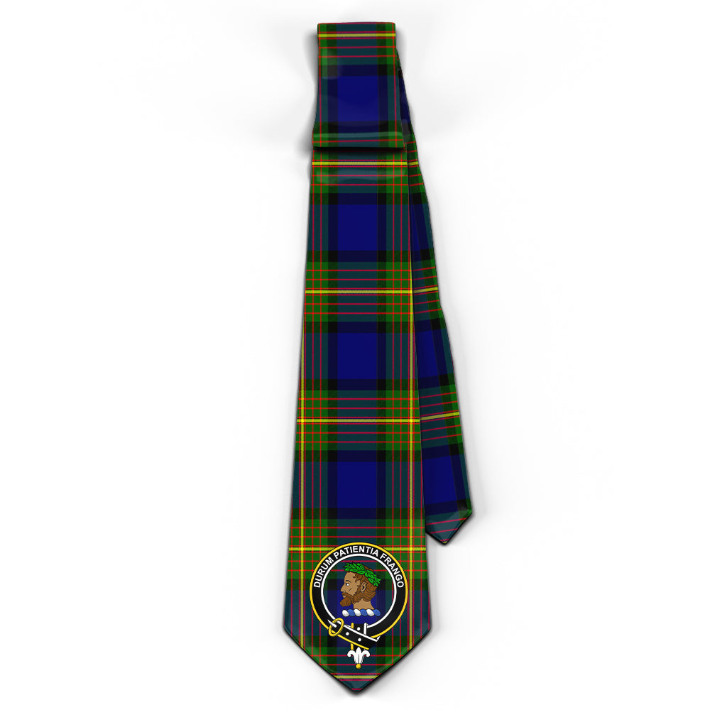 Moore Tartan Classic Necktie with Family Crest - Tartan Vibes Clothing