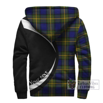 Moore Tartan Sherpa Hoodie with Family Crest Circle Style