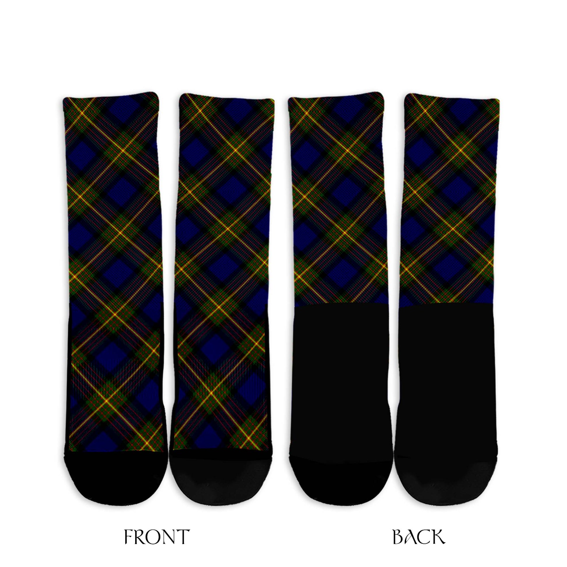 Moore Tartan Crew Socks Cross Tartan Style - Tartanvibesclothing