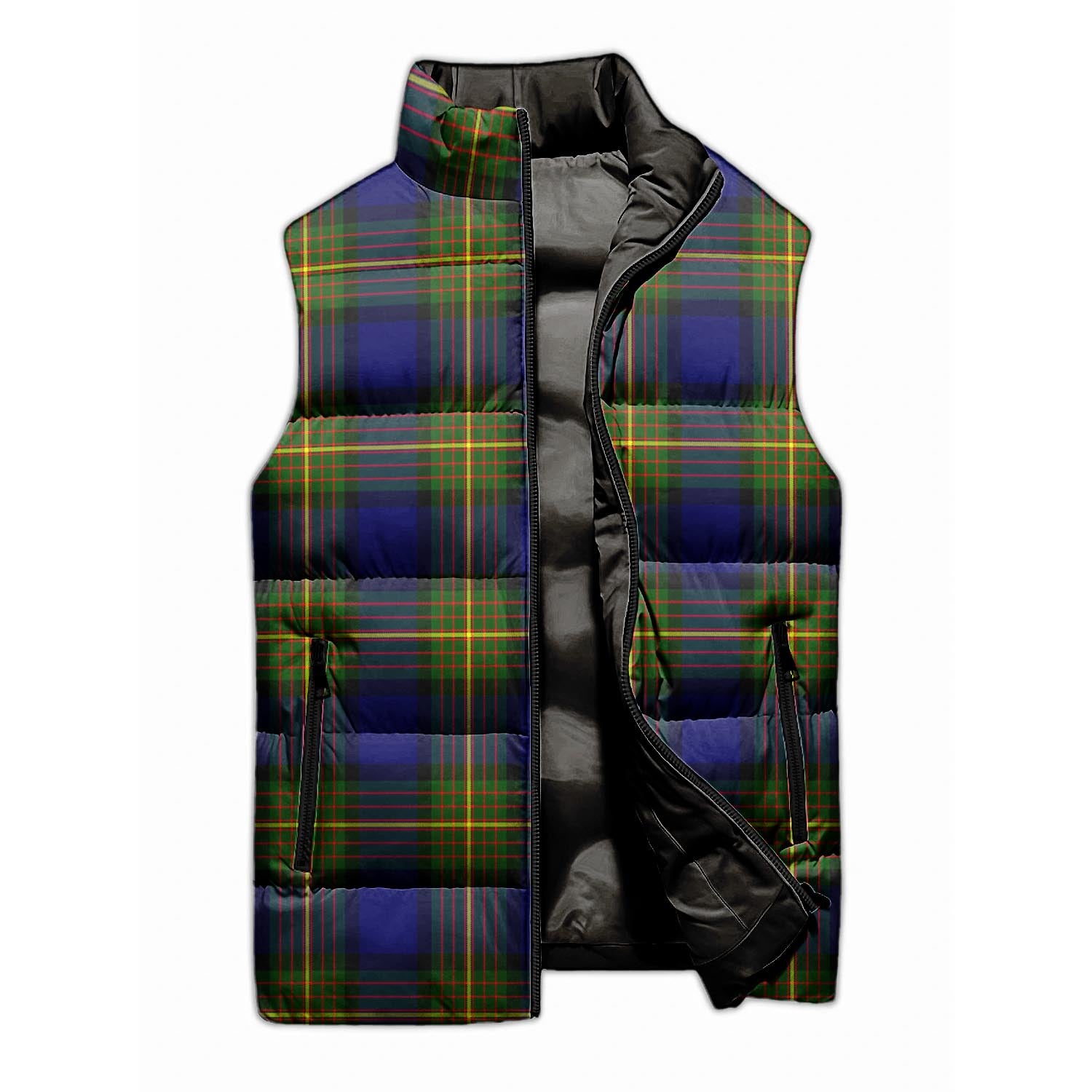 Moore Tartan Sleeveless Puffer Jacket - Tartanvibesclothing