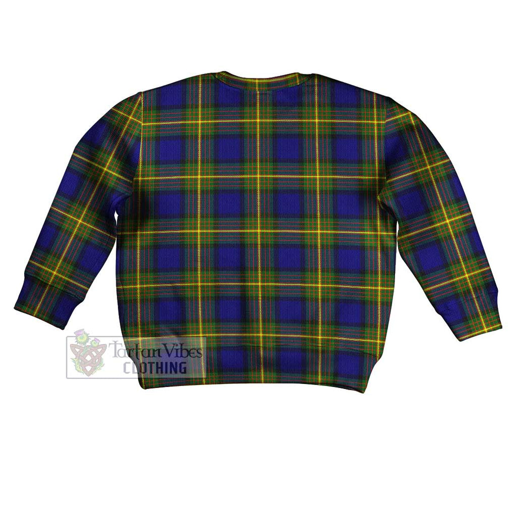 Tartan Vibes Clothing Moore Tartan Kid Ugly Sweater with Family Crest