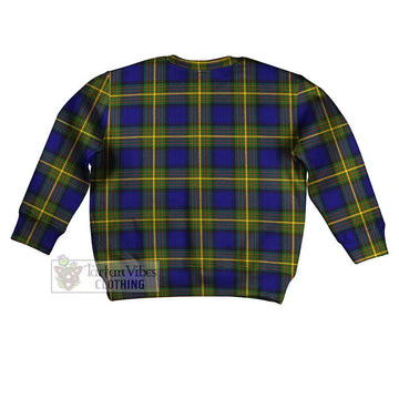 Moore Tartan Kid Ugly Sweater with Family Crest