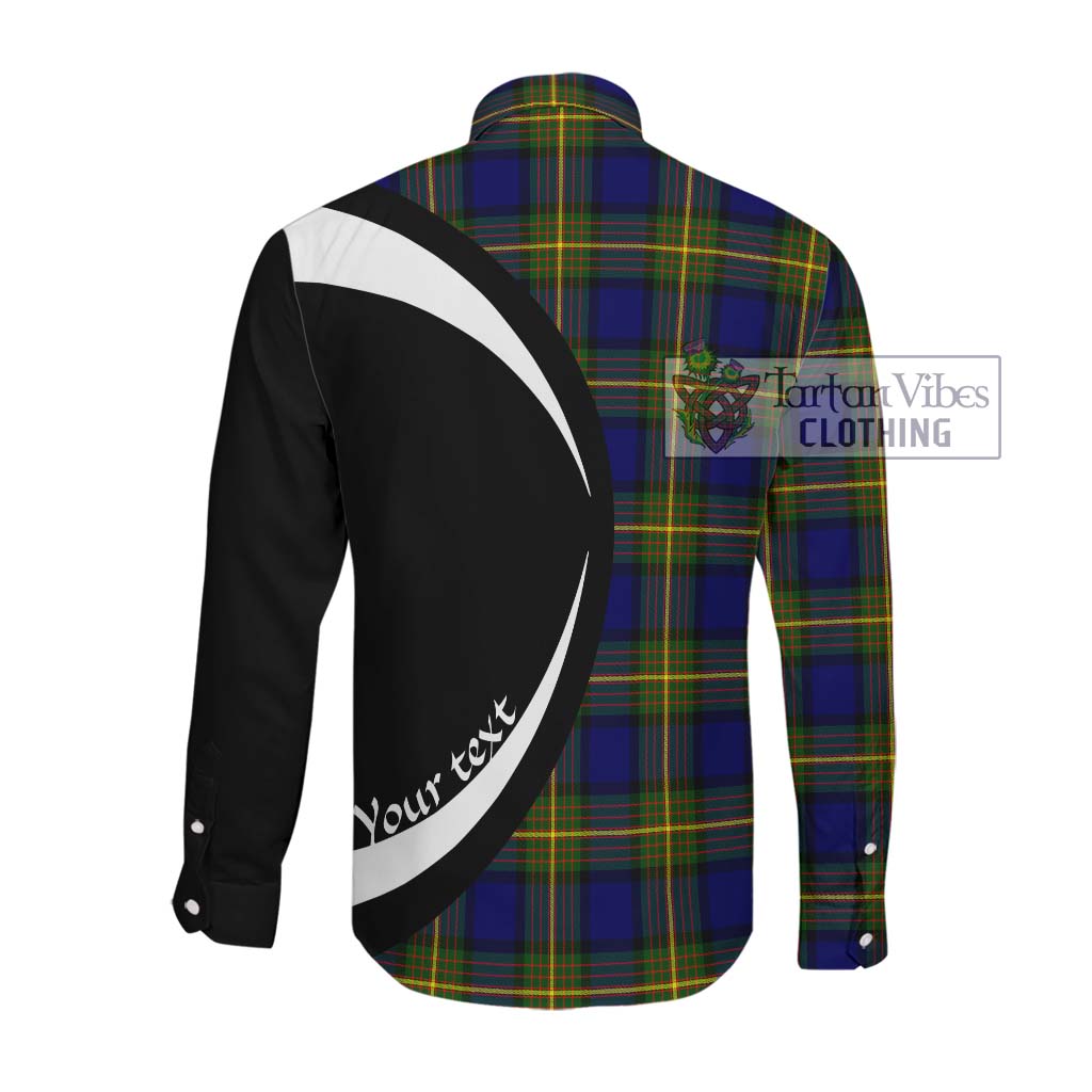 Moore Tartan Long Sleeve Button Up with Family Crest Circle Style Men's Shirt - Tartan Vibes Clothing