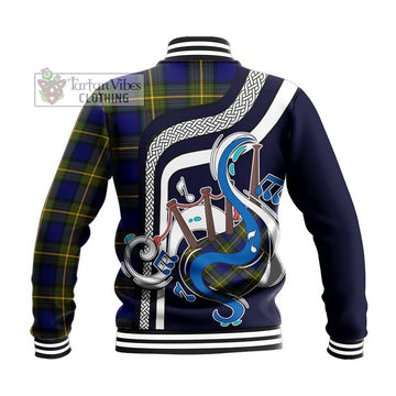 Moore Tartan Baseball Jacket with Epic Bagpipe Style