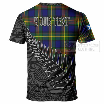 Moore Crest Tartan T-Shirt with New Zealand Silver Fern Half Style