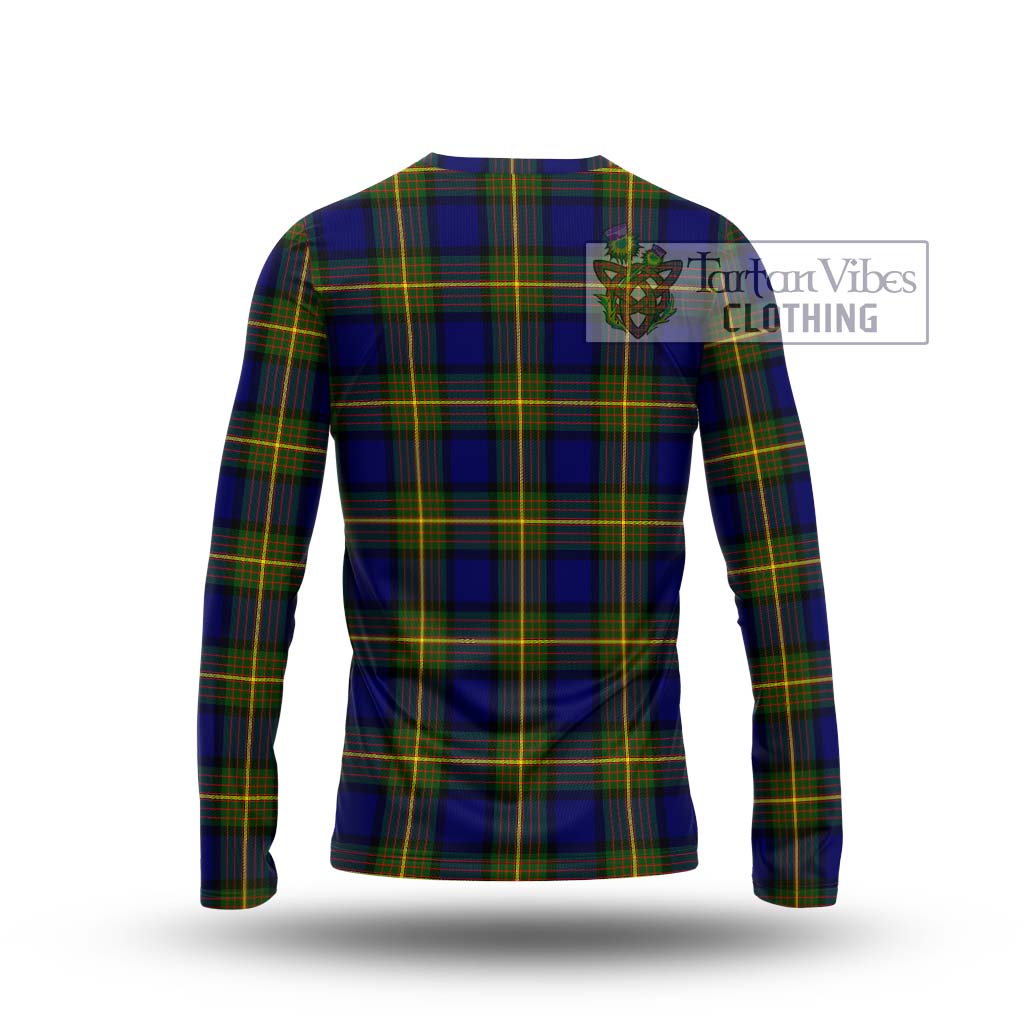 Tartan Vibes Clothing Moore Tartan Long Sleeve T-Shirt with Family Crest DNA In Me Style