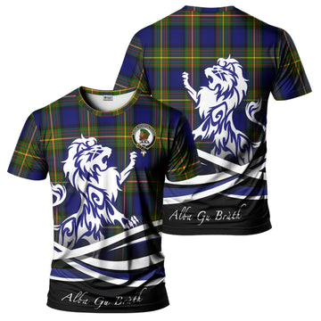 Moore Tartan T-Shirt with Alba Gu Brath Regal Lion Emblem