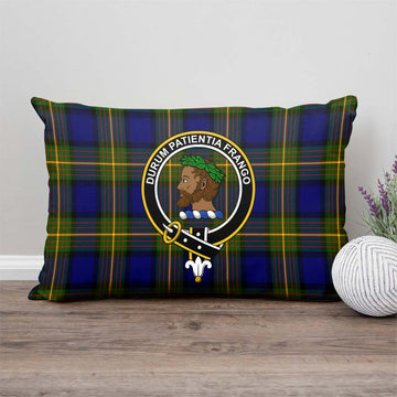 Moore Tartan Pillow Cover with Family Crest