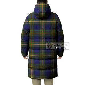 Moore Tartan Long Down Jacket