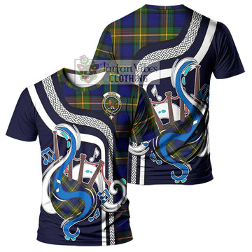 Moore Tartan T-Shirt with Epic Bagpipe Style