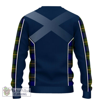 Moore Tartan Knitted Sweater with Family Crest and Lion Rampant Vibes Sport Style