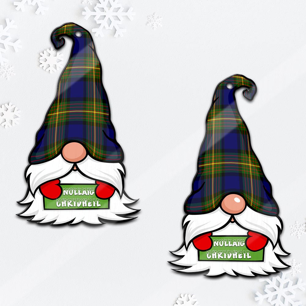 Moore Gnome Christmas Ornament with His Tartan Christmas Hat Mica Ornament - Tartanvibesclothing