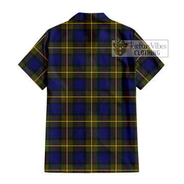 Moore Tartan Short Sleeve Button Shirt with Family Crest DNA In Me Style