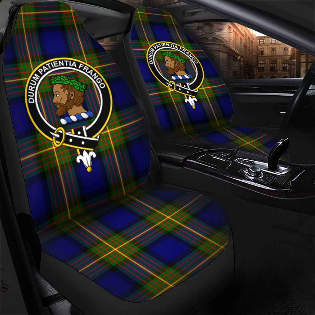 Moore Tartan Car Seat Cover with Family Crest - Tartanvibesclothing