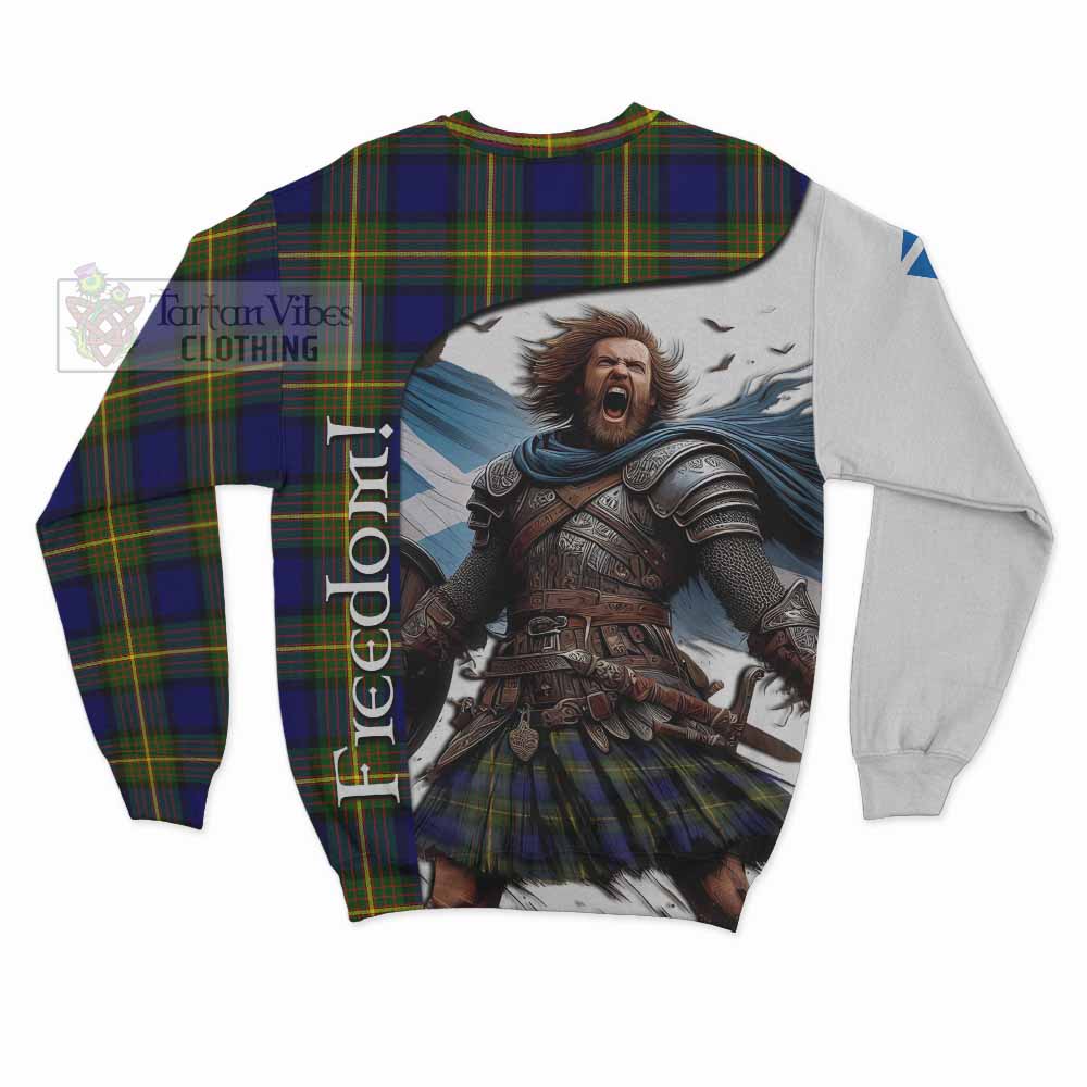 Moore Crest Tartan Sweatshirt Inspired by the Freedom of Scottish Warrior - Tartan Vibes Clothing