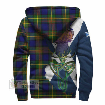 Moore Tartan Family Crest Sherpa Hoodie Scottish Thistle Celtic Inspired - Tartan Vibes Clothing