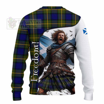 Moore Crest Tartan Knitted Sweater Inspired by the Freedom of Scottish Warrior