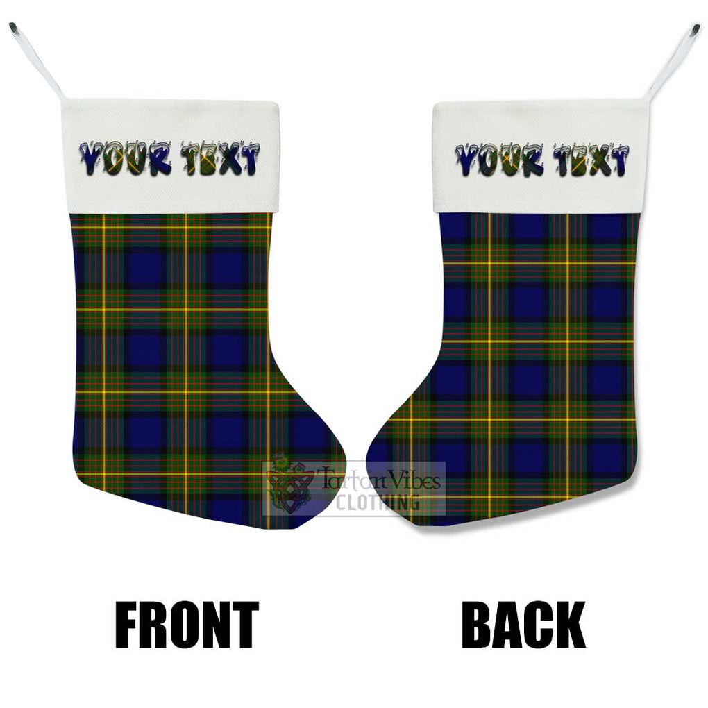 Tartan Vibes Clothing Moore Tartan Christmas Stocking with Personalized Text