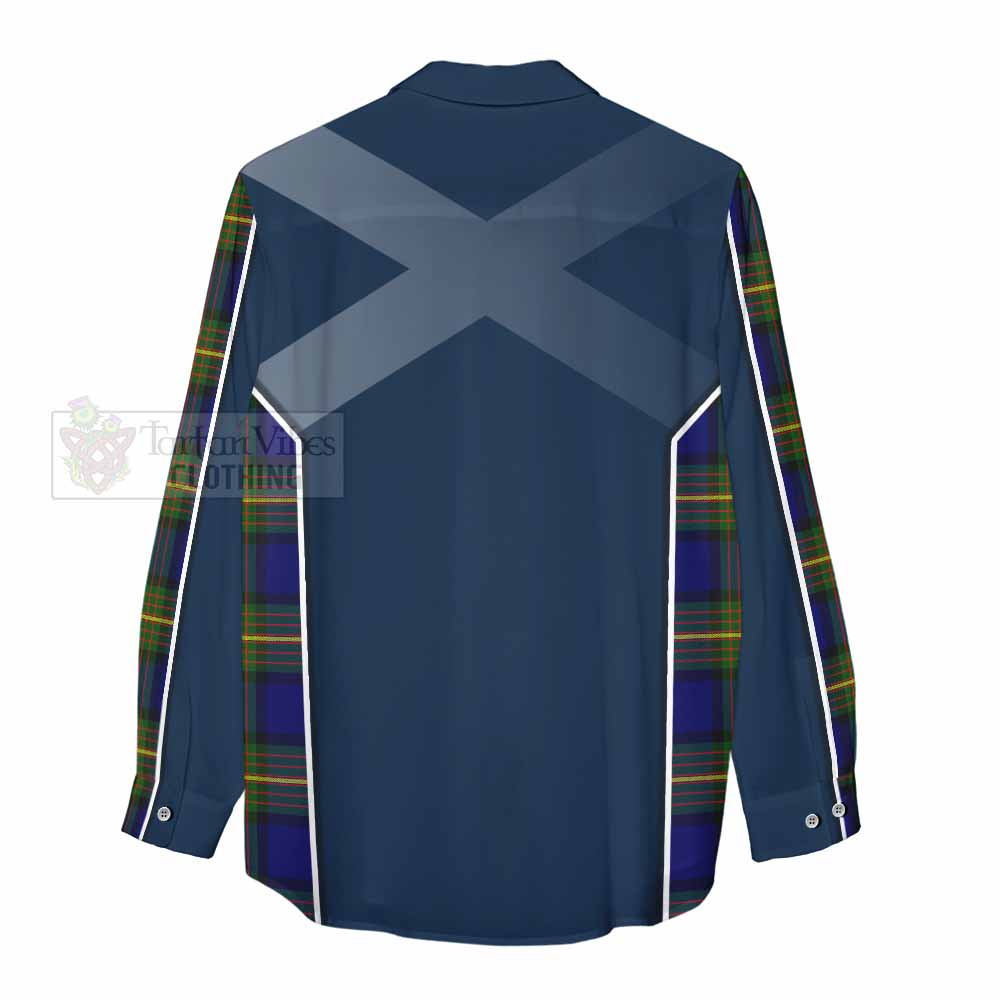 Tartan Vibes Clothing Moore Tartan Women's Casual Shirt with Family Crest and Lion Rampant Vibes Sport Style