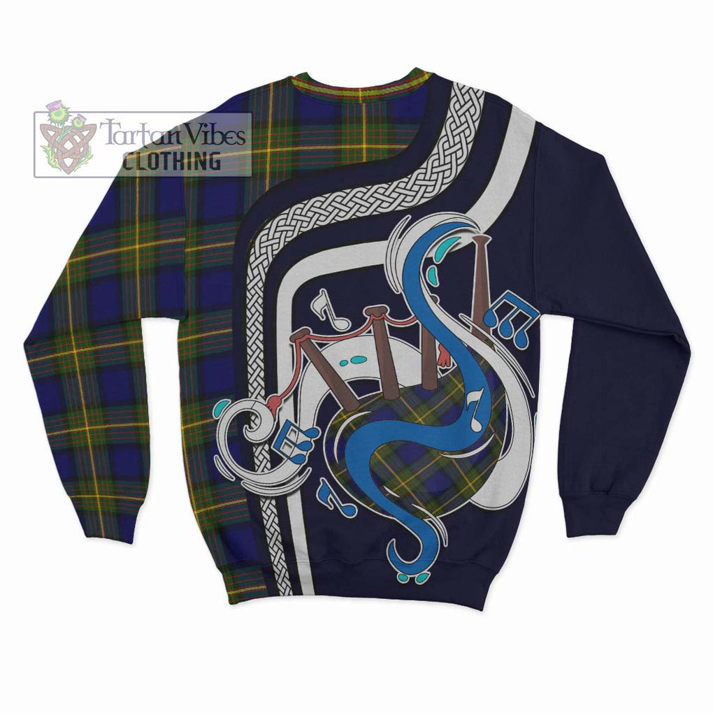 Tartan Vibes Clothing Moore Tartan Sweatshirt with Epic Bagpipe Style