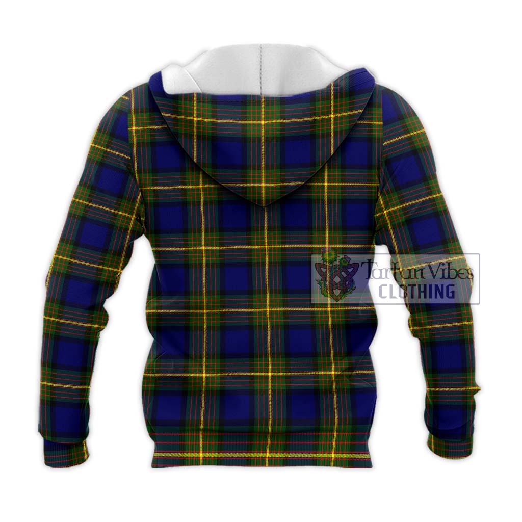 Tartan Vibes Clothing Moore Tartan Knitted Hoodie with Family Crest DNA In Me Style