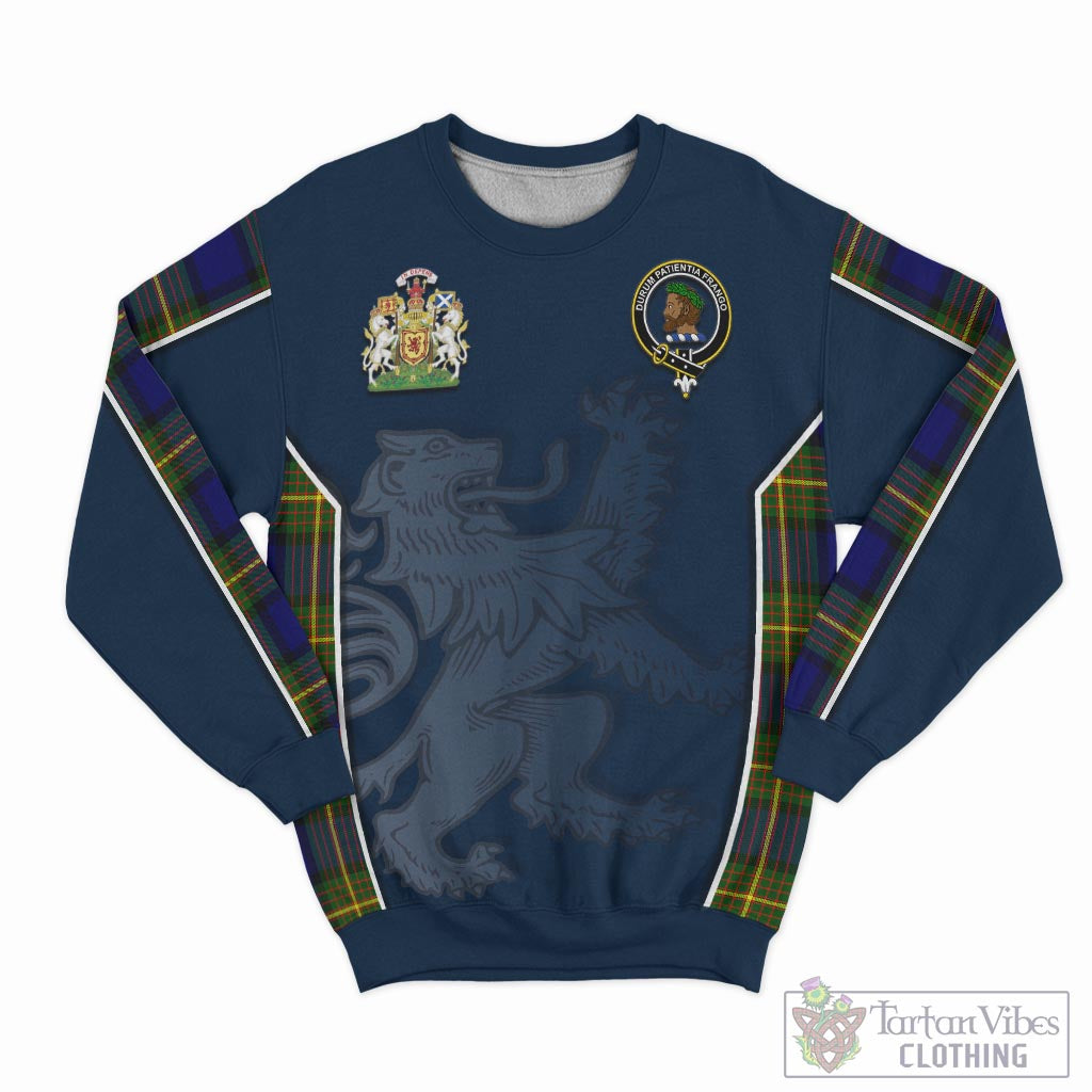 Tartan Vibes Clothing Moore Tartan Sweater with Family Crest and Lion Rampant Vibes Sport Style