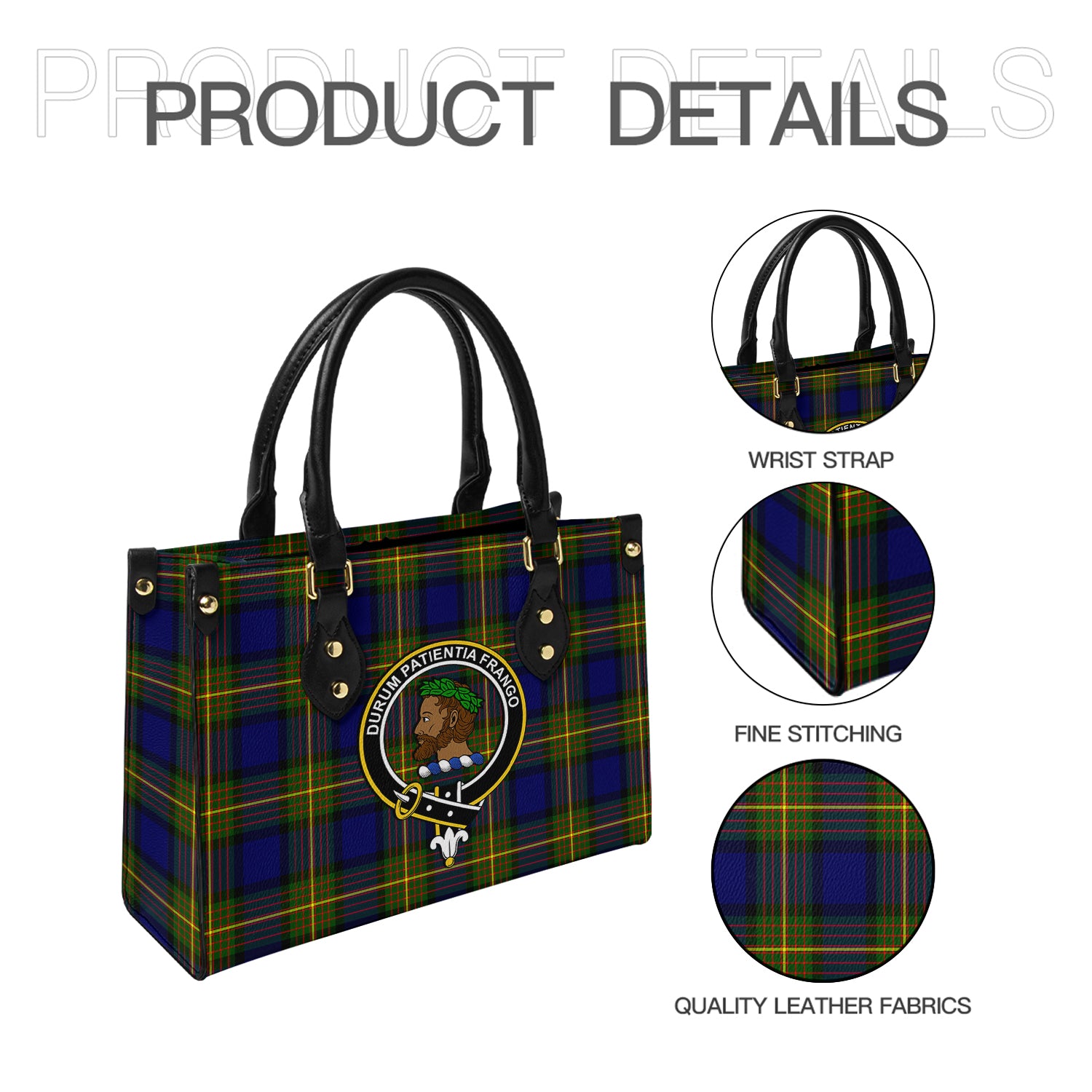 moore-tartan-leather-bag-with-family-crest