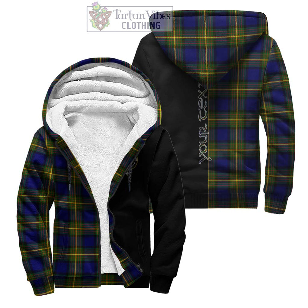 Moore Tartan Sherpa Hoodie with Family Crest and Half Of Me Style Unisex - Tartanvibesclothing Shop