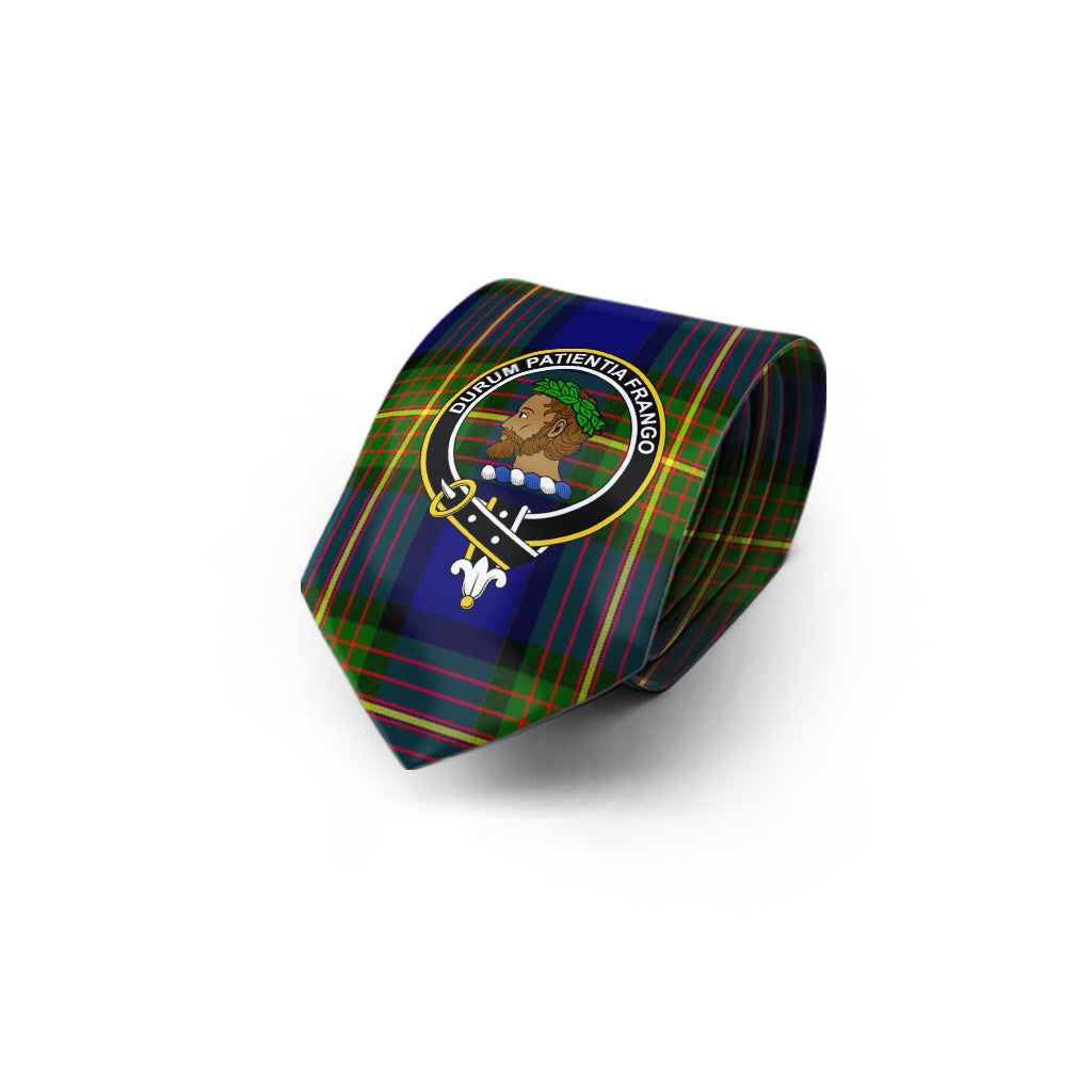 Moore Tartan Classic Necktie with Family Crest - Tartan Vibes Clothing