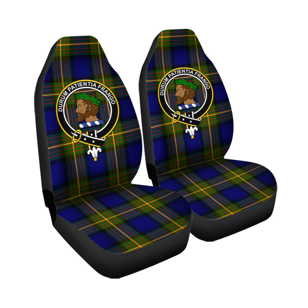 Moore Tartan Car Seat Cover with Family Crest - Tartanvibesclothing