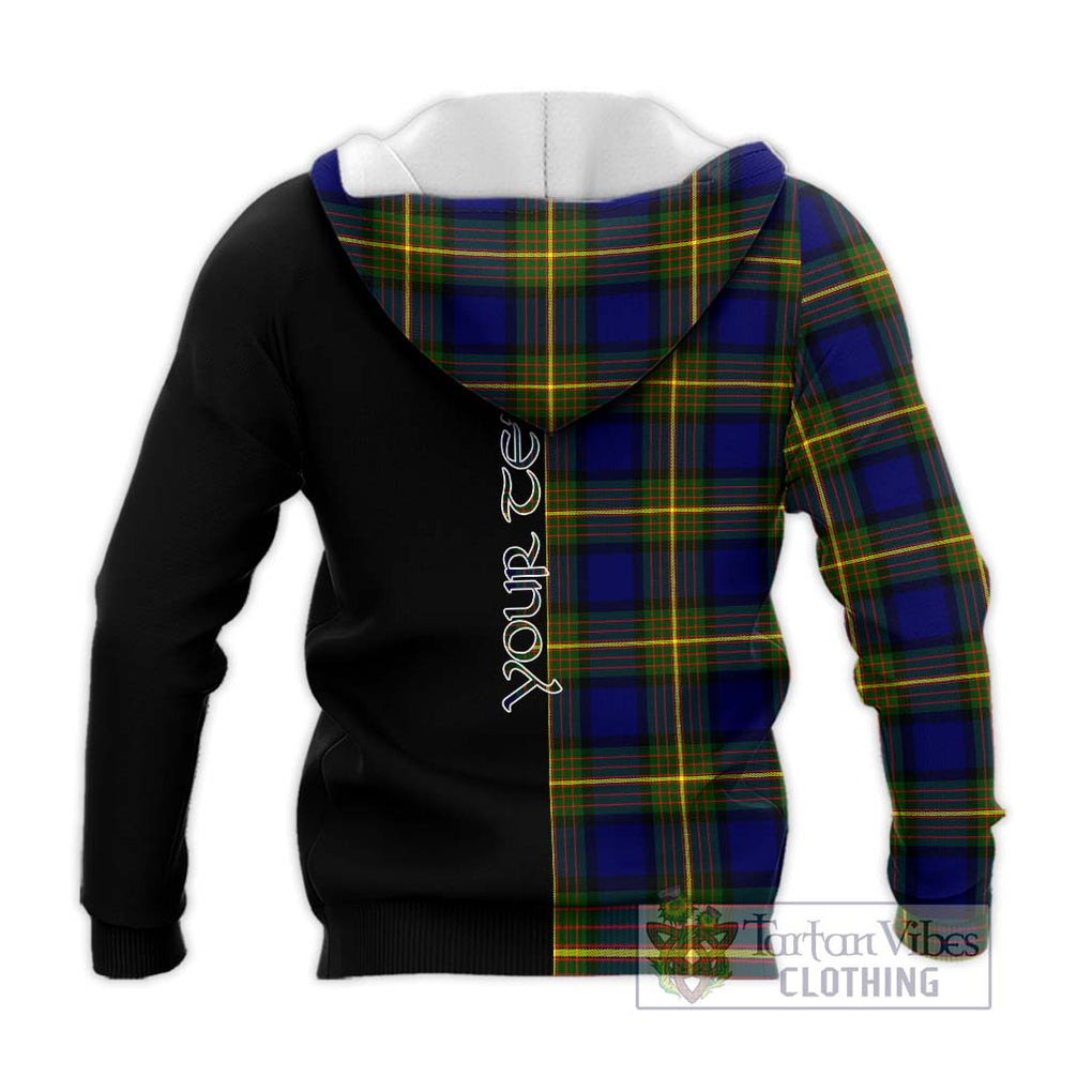 Moore Tartan Knitted Hoodie with Family Crest and Half Of Me Style - Tartanvibesclothing Shop