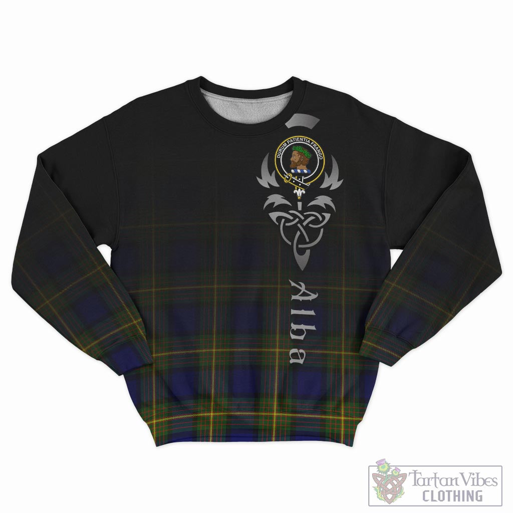 Tartan Vibes Clothing Moore Tartan Sweatshirt Featuring Alba Gu Brath Family Crest Celtic Inspired