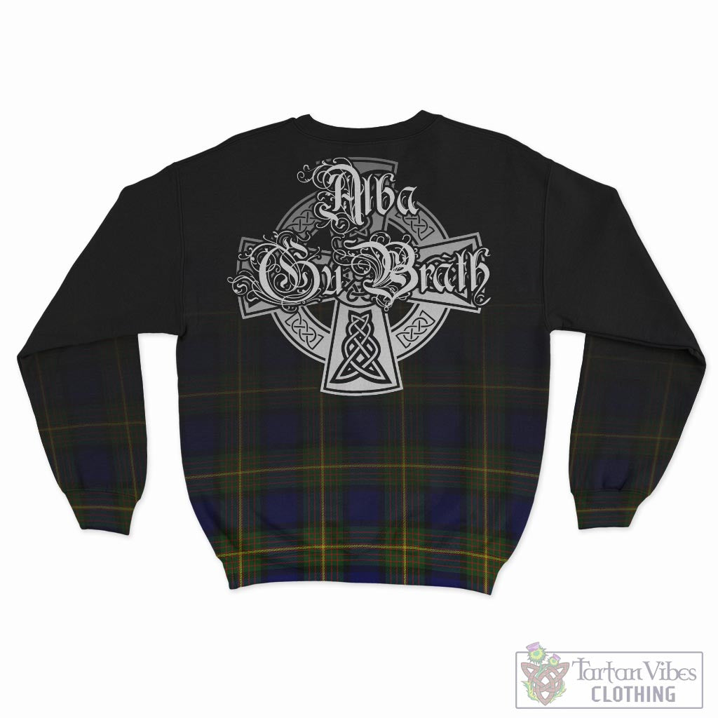 Tartan Vibes Clothing Moore Tartan Sweatshirt Featuring Alba Gu Brath Family Crest Celtic Inspired
