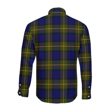 Moore Tartan Long Sleeve Button Up Shirt with Family Crest