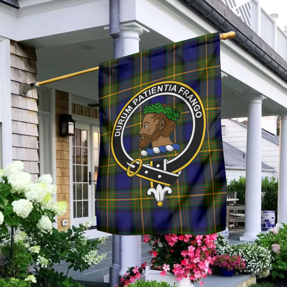 Moore Tartan Flag with Family Crest - Tartan Vibes Clothing