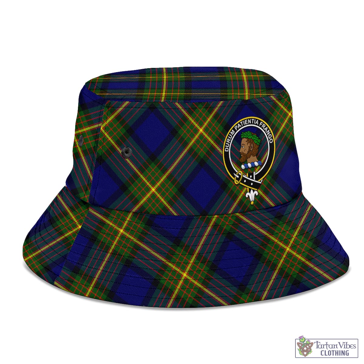 Tartan Vibes Clothing Moore Tartan Bucket Hat with Family Crest