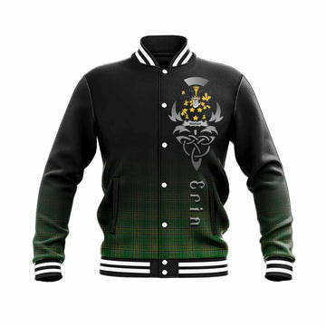 Moran Irish Clan Baseball Jacket with Coat of Arms Erin Go Bragh Celtic Inspired Unisex - Tartan Vibes Clothing