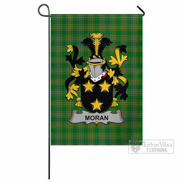 Moran Irish Clan Tartan Flag with Coat of Arms