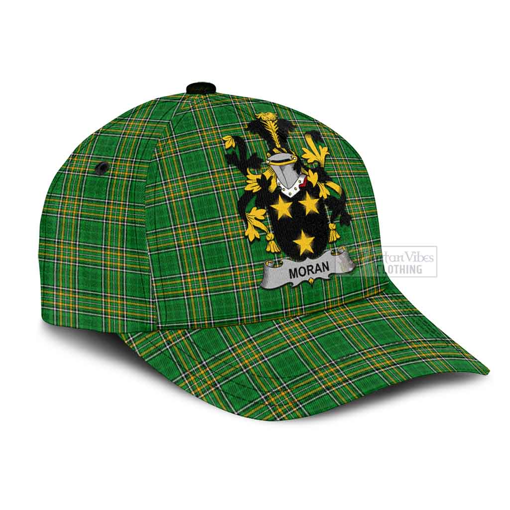 Moran Irish Clan Tartan Classic Baseball Cap with Coat of Arms - Tartan Vibes Clothing