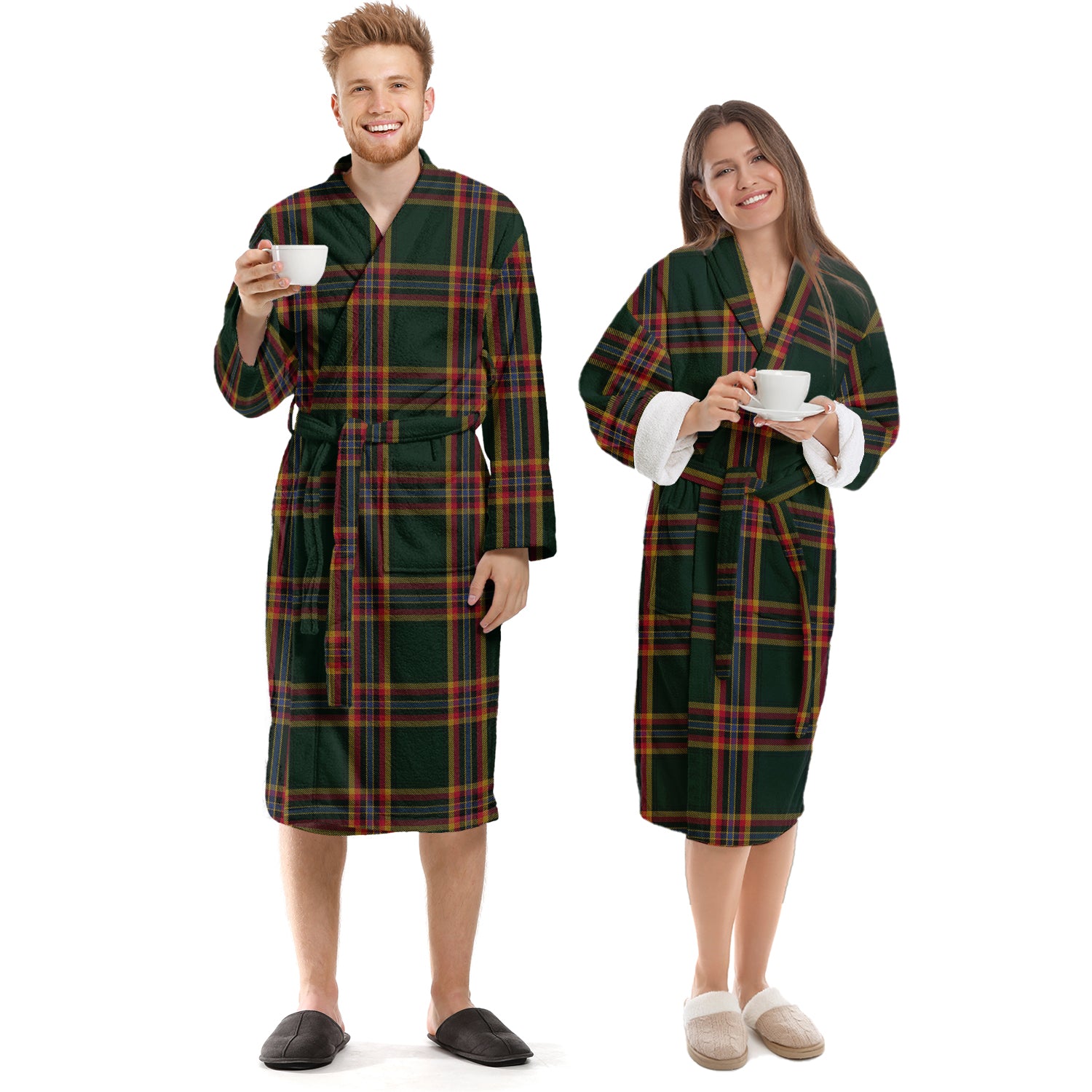 Moran Tartan Bathrobe Unisex S - Tartan Vibes Clothing