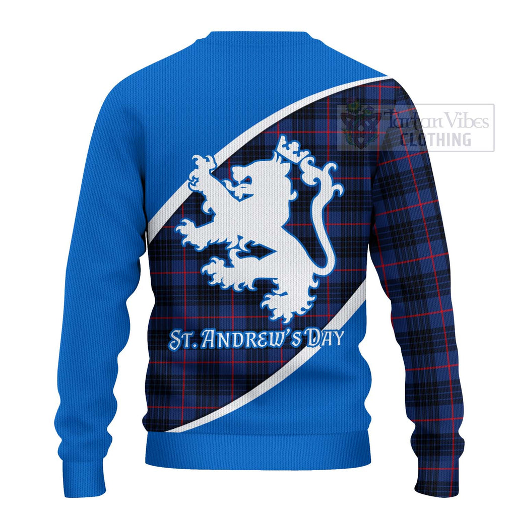 Tartan Vibes Clothing Morgan Family Crest Tartan Knitted Sweater Celebrate Saint Andrew's Day in Style