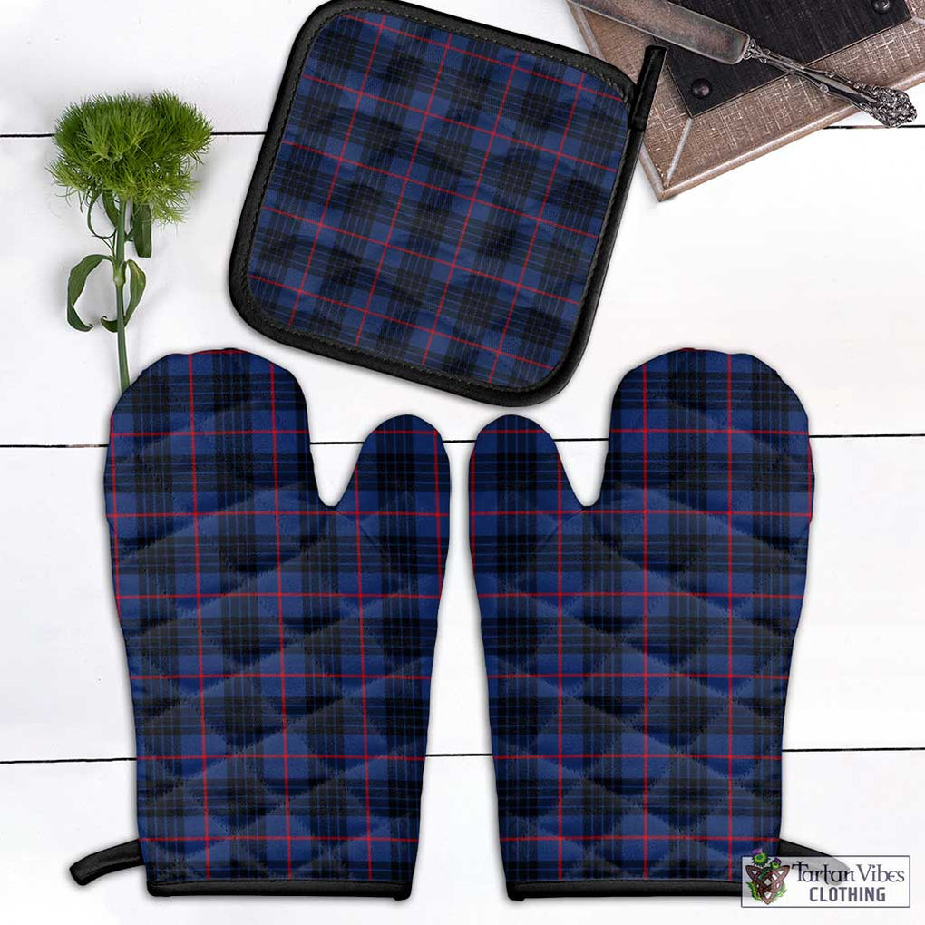Morgan Tartan Combo Oven Mitt & Pot-Holder Black - Tartan Vibes Clothing