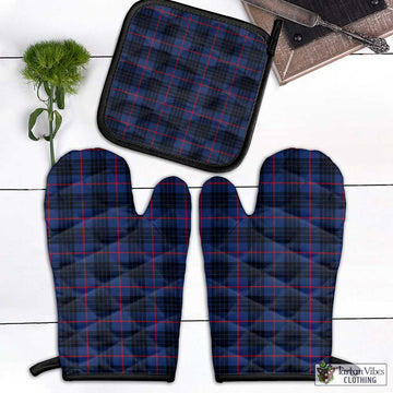 Morgan Tartan Combo Oven Mitt & Pot-Holder Black - Tartan Vibes Clothing